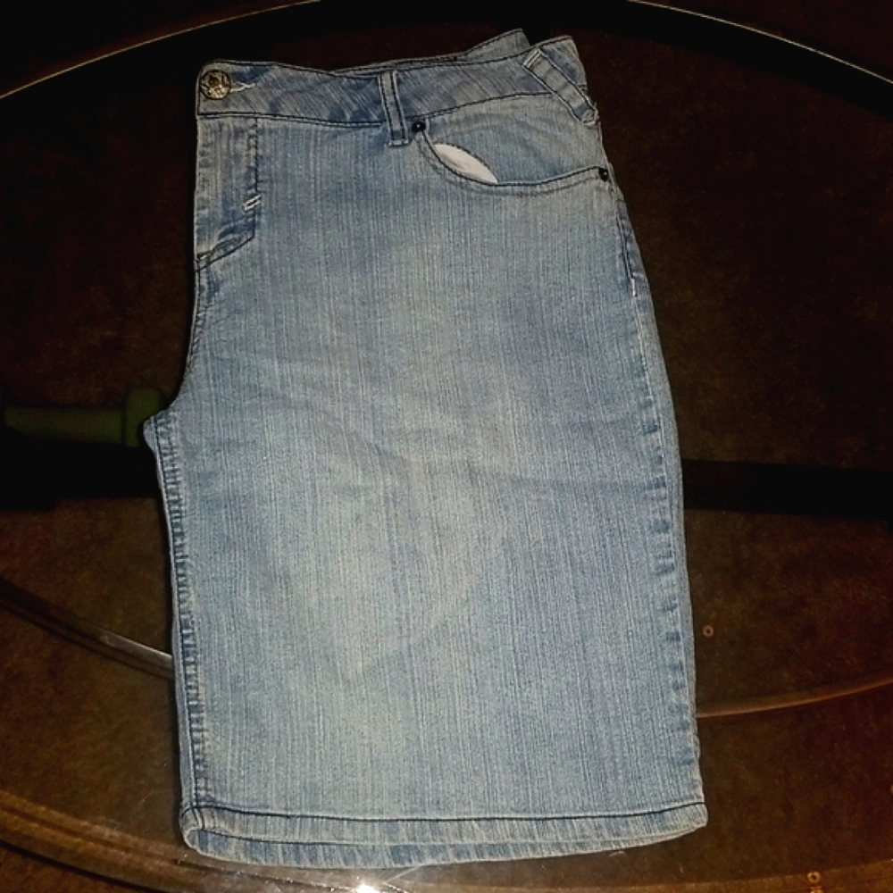 So Wear It Declare It Bermuda Jean Shorts